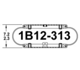 1B12-313 گودیر فنر هوای تکی کیسه هوای تعلیق پیچیده هوا Contitech 64596
