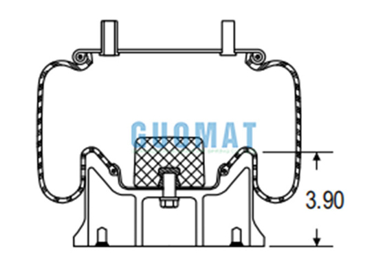 Firestone W01-358-8723 Goodyear Truck Air Suspension Assembly 1R13-097