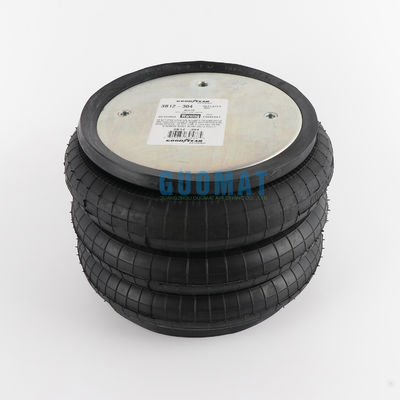 قطعات اتوماتیک 3B12-304 Goodyear Air Spring Cross W01-358-8013 Air Spring Triple Convoluted Air Bag FT330-29 Ci 1/4 NPT