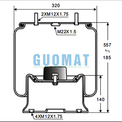 1T19L-7 لاستیک Bellow W01-M58-6338 Firestone 4810NP05 Contitech تعلیق هوا بهار