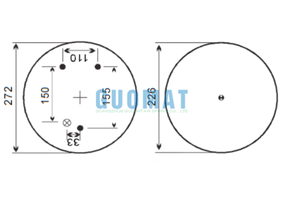W01-M58-8722 فایرستون کامیون سنگین کیت شاک کوله هوا 1R12-712 بادکنک هوا Goodyear