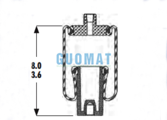 1S3-011 فنر هوای گودیر سوپر کوشن ASB-06-7-014 پیستون کابین کمک فنر تعلیق هوا