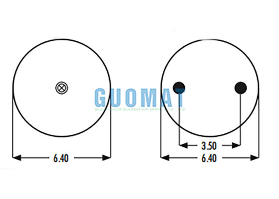 2B9-230 Goodyear Air Spring Replacement 578-92-3-202 Industrial Rubber Air Bellows