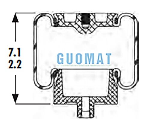 Goodyear 1S4-007 کفش هواپیمایی لاستیکی تعلیق W023587001 Firestone کابین کامیون تعویض کفش هواپیمایی