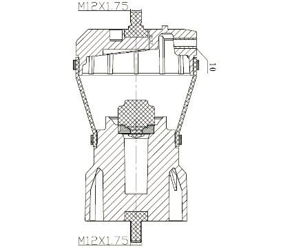 آبگرم کننده ضربه هوا از پلاستیک لاستیک فولاد IVE-CO جلو OEM 41019150 / 8169050 EUROTECH Eurostar