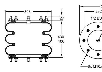 W01-R58-4091 کیسه هوا کیسه هوا تعویض DUNLOP SP1642 کیسه های بالابر هوا 3B4091