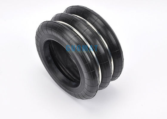 فنر صنعتی بادوام تعویض کیسه هوای لاستیکی پیچ خورده سه گانه تعلیق سواری هوا