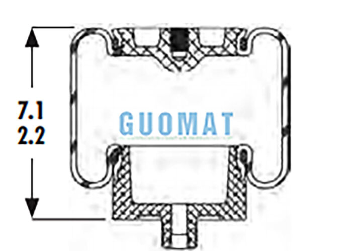 Goodyear 1S4-007 کفش هواپیمایی لاستیکی تعلیق W023587001 Firestone کابین کامیون تعویض کفش هواپیمایی