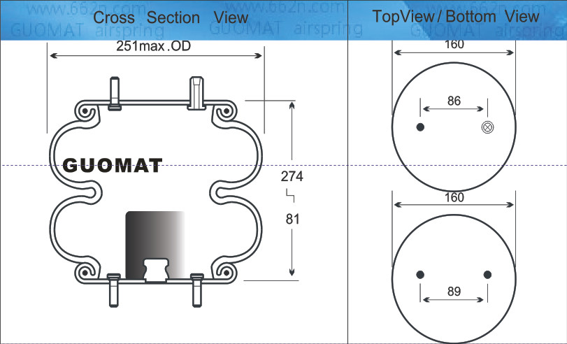 Contitech اسپرینت اسپرینگو دوقلوی Conducted FD 200-19 724 Firestone W01-358-6884 Link 1103-0019