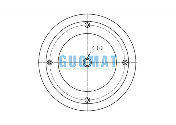 14 دستگاه فنر هوای صنعتی 1/2x3 W01-R58-4065 Firestone M/31143 Norgren برای تجهیزات پانچ