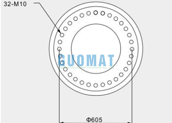 3H630376 GUOMAT صنعتی فنر هوا سازندگان دم لاستیکی 720mm
