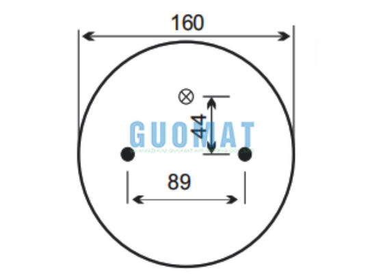 دو لبه هوا 2B9-253 Goodyear W01-358-6945 تعلیق هوا Firestone