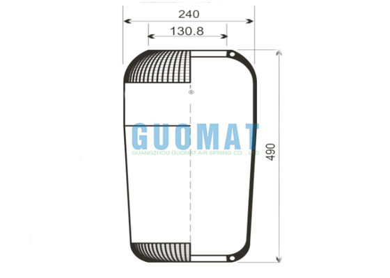 713N فنر بادی اتوبوس کنتک 9066 Goodyear تامین کننده جایگزین بالشتک بادی لاستیکی