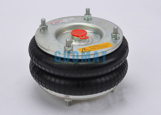 فنر هوای 8 اینچی x 2 اینچی دوتایی پیچ‌خورده M/31082 نورگرن با کورس 175 میلی‌متری، بالشتک هوای لاستیکی