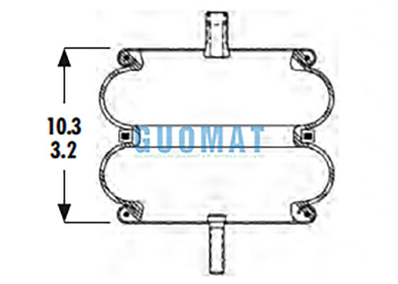 2B9-229 Goodyear صنعتی هوا بهار 578-92-3-211 هوا تعلیق هوا
