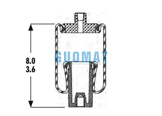 1S3-011 Goodyear Cab Air Spring W02-358-4001 آبشوری هوا