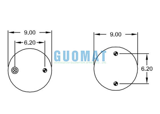 کیسه هوای صنعتی FT 330-29 703 Contitech، دم هوای پنوماتیک Firestone W01-358-7990