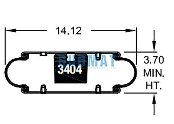کیسه هوای شوک لاستیکی فایرستون W01-358-7105، سبک 113، کیسه هوای عایق لرزش صنعتی