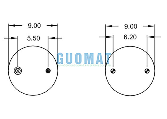 نوابض هوائية ثلاثية ملتفة W01-358-8016 أكياس ممتص صدمات هوائي فايرستون