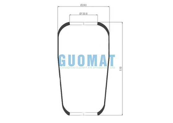 706 N1 Contitech Bus Air Spring 76797 لاستیک بلوو MAN 8143601.0096