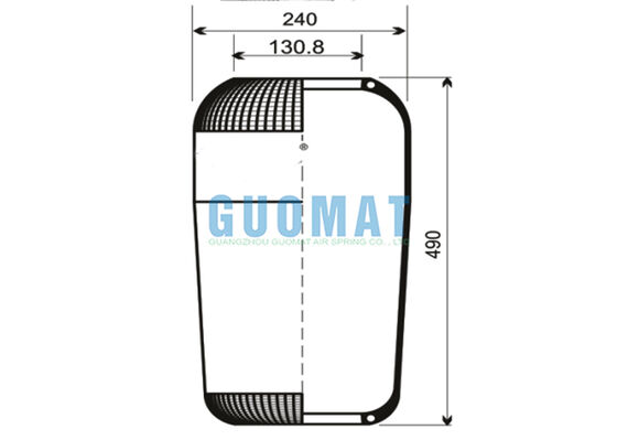 713N Contitech معلق هواي بهار 72296 هواي بهار V1F21D VIBRACOUSTIC