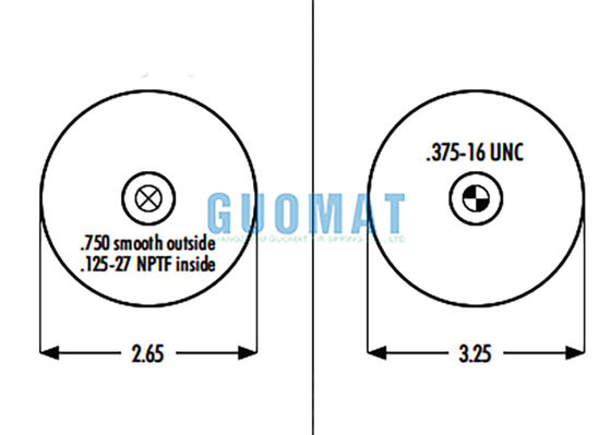 شوک هوای کابین استاندارد OEM 1S4-175 گودیر فنر هوای تعلیق کامیون ASC-08-7-157