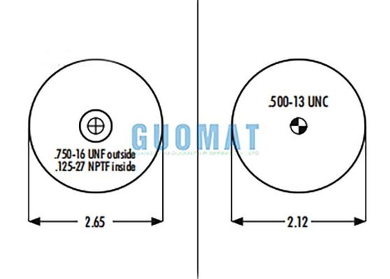 1S5-006 فنر بادی آستینی گودیر ASC-08-7-005 برای سیستم تعلیق بادی کابین کامیون