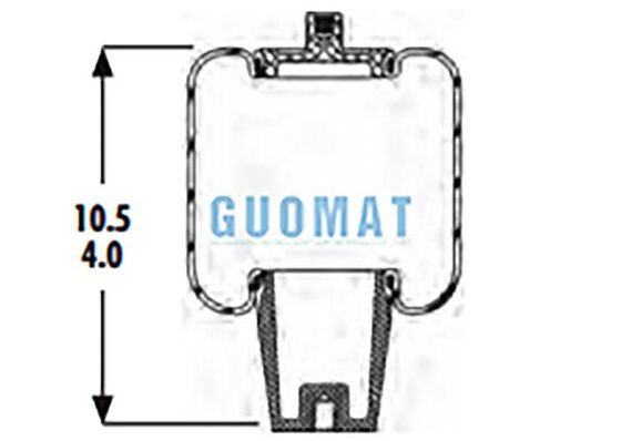 1S5-006 فنر بادی آستینی گودیر ASC-08-7-005 برای سیستم تعلیق بادی کابین کامیون