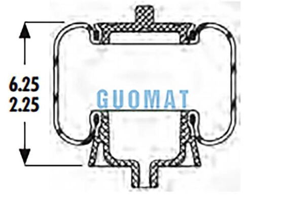 1S5-040 Goodyear تعلیق هوا شوک ASC-08-7-137 کابین کامیون Air Spring Kit