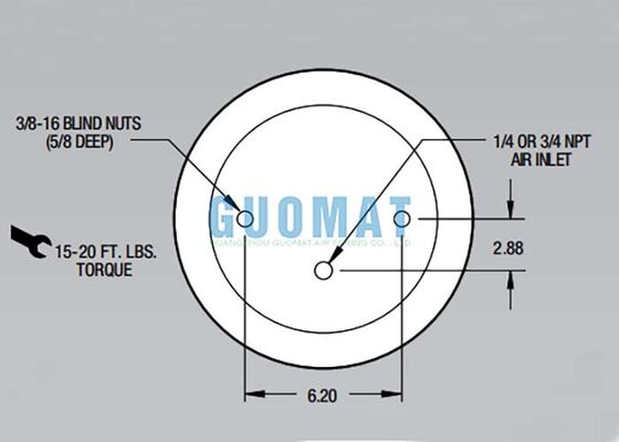 1T15M-2 کمک فنر بادی مدل فایرستون W01-358-9042 فنرهای تعلیق بادی برای جذب ضربه