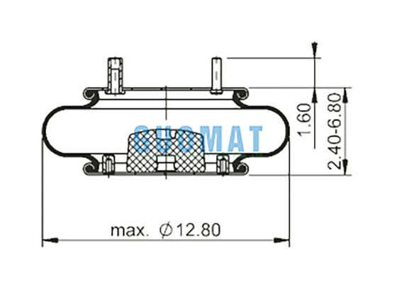 FS 330-11 467 Contitech کفش های هوائی لاستیکی 64594 سبک تک پیچ هوا با بولت