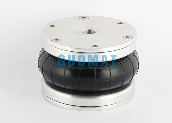 4 1/2 "x 1 لاستیک Bellow FS 44-5 DI CR Contitech شاک هوایی پنوماتیک با صفحه پوشش آلومینیومی