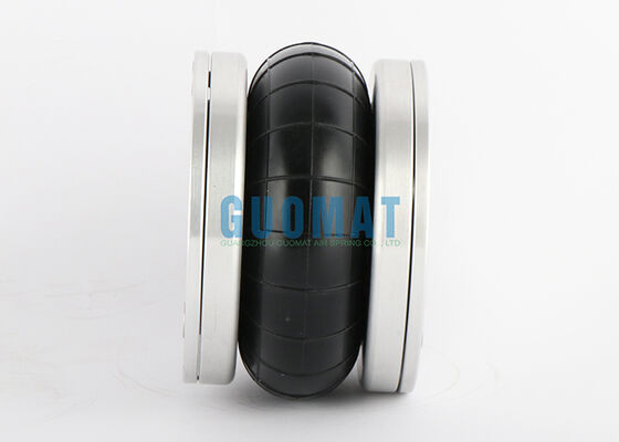 4 1/2 "x 1 لاستیک Bellow FS 44-5 DI CR Contitech شاک هوایی پنوماتیک با صفحه پوشش آلومینیومی