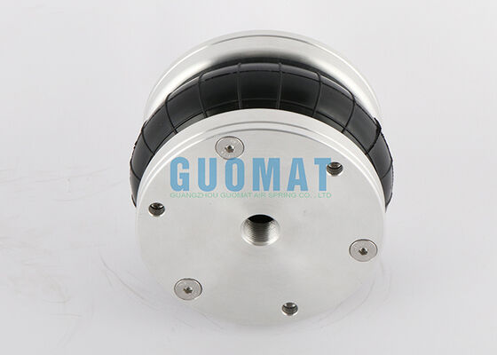 4 1/2 "x 1 لاستیک Bellow FS 44-5 DI CR Contitech شاک هوایی پنوماتیک با صفحه پوشش آلومینیومی