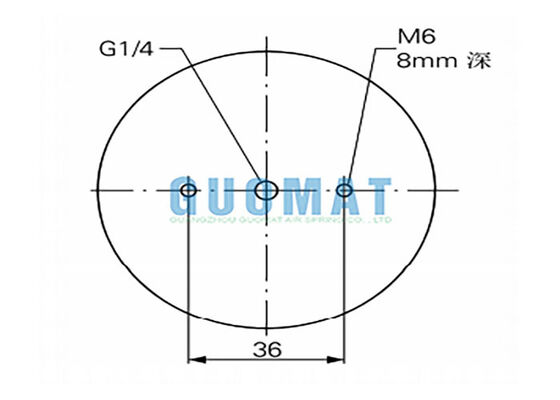2 3/4 "x 2 لاستیک Bellow FD 22-4 DI CR Contitech دقیق وایبراسیون عزل کوله هوا