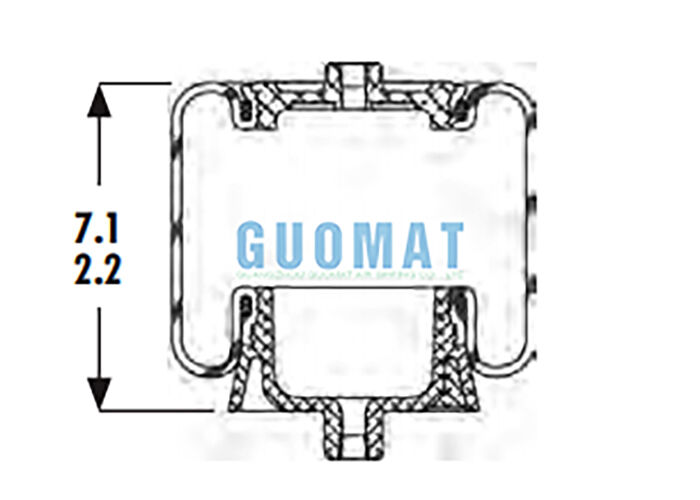 1S4-067 کابین هوافروشی Goodyear ASC-08-7-137 تعلیق کامیون تعویض کوله هوا