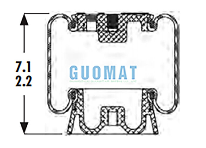 1S4-123 Goodyear Cabin Air Spring ASC-08-7-15 تعویض شوک هوا برای راننده کامیون تعویض صندلی راننده کامیون