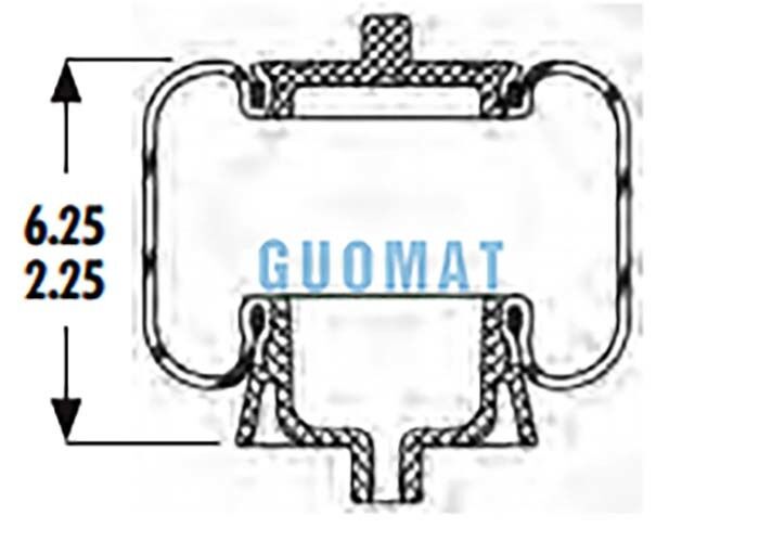 1S5-040 Goodyear تعلیق هوا شوک ASC-08-7-137 کابین کامیون Air Spring Kit