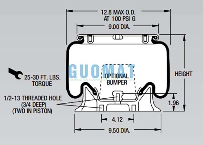 W01-358-9030 Firestone Air Ride Springs 1/4 NPT Air Fitting Truck Air Suspension Parts