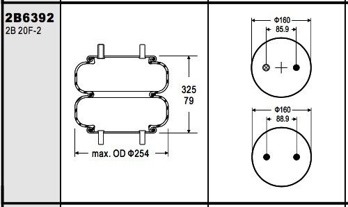 W013586392 اسپری صنعتی اسپری دوقلو 20-2 Arvin Meritor 2258-G-1489