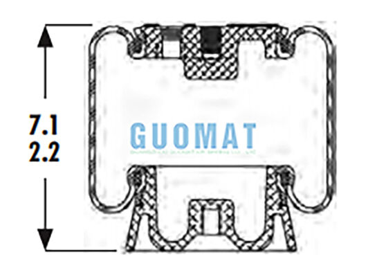 1S4-123 Goodyear Cabin Air Spring ASC-08-7-15 تعویض شوک هوا برای راننده کامیون تعویض صندلی راننده کامیون
